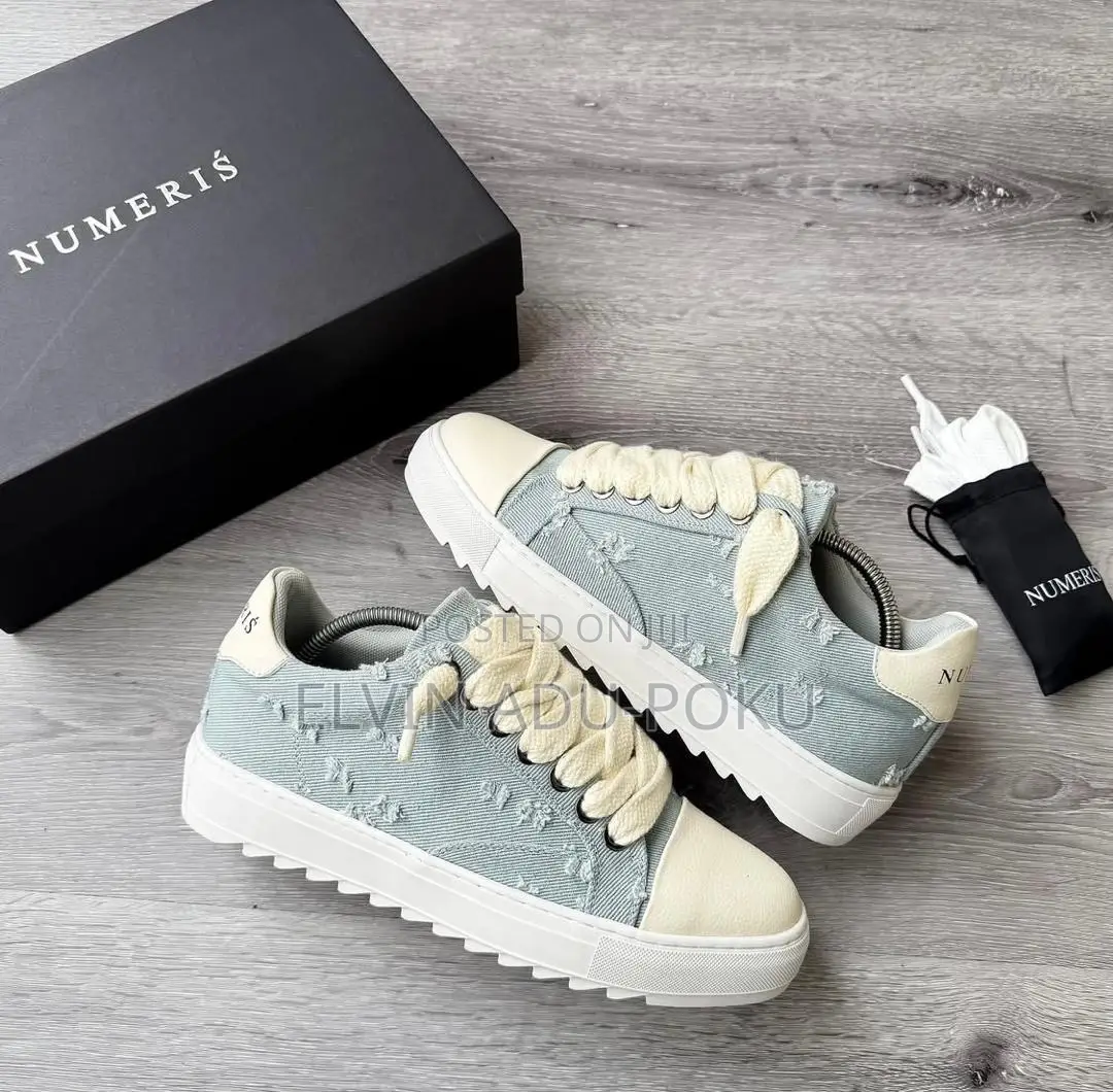 Numeris Raw Canvas Sneakers In Different Style , Swipe>>>