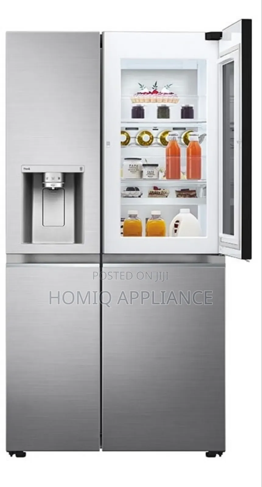 Lg 668l Instaview Door-in-Door Side by Side Refrigerator