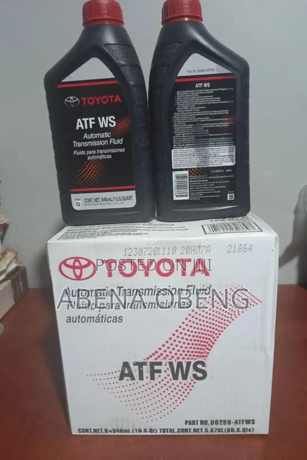 Toyota Atf Ws Automatic Transmission Fluid – 946ml