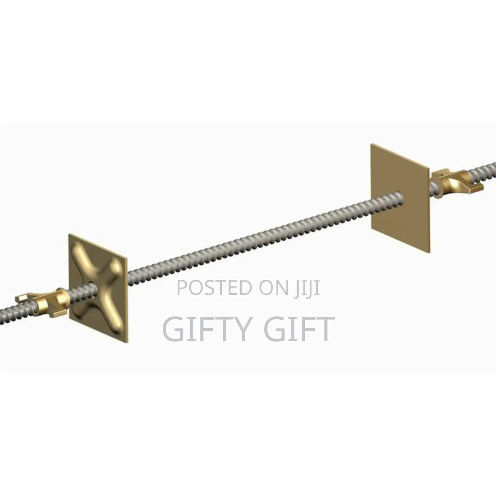 Tied Rod With Waler Plate and Wing Nut