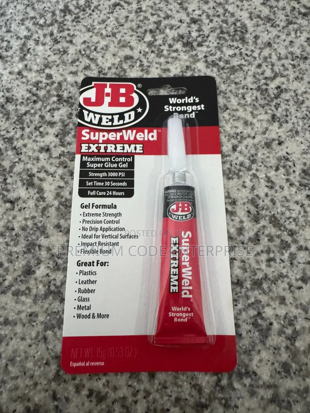 J-b Weld Superweld Extreme, Instant Adhesive Super Glue Gel For Metals