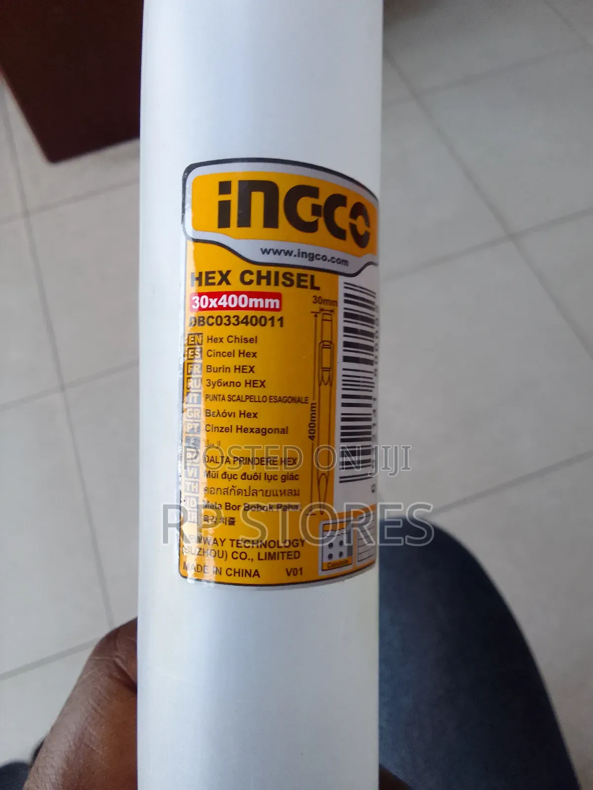 Ingco Hex Chisel 30×400m