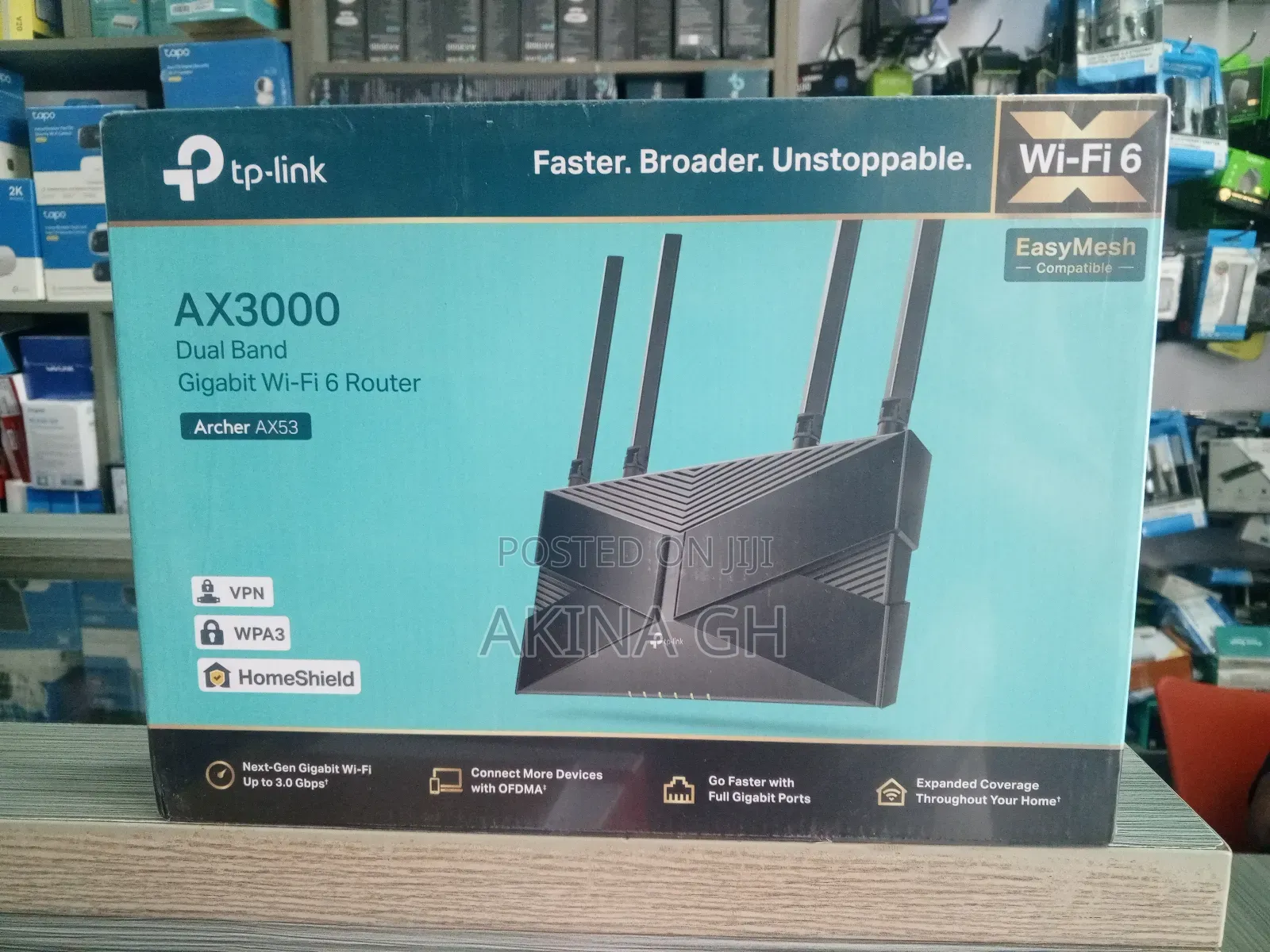 TP-Link Archer Ax53 Dual Band Gigabit Wi-Fi 6 Router Ax3000