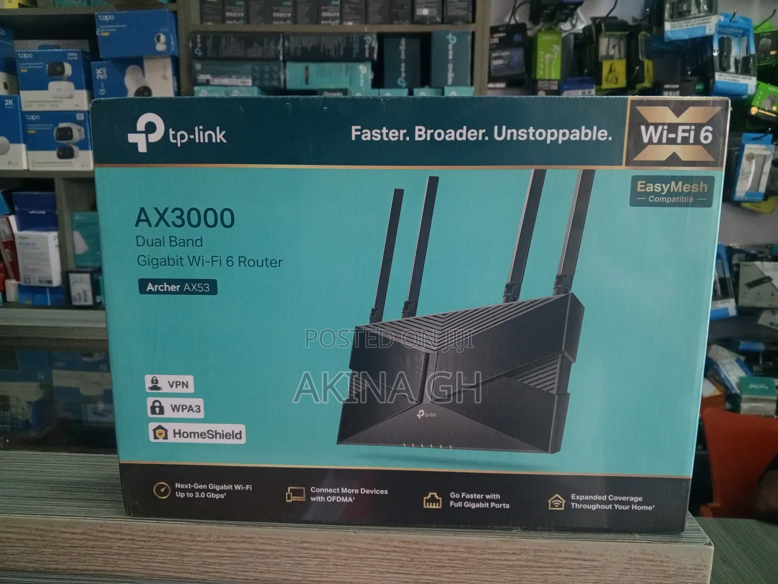 TP-Link Archer Ax53 Dual Band Gigabit Wi-Fi 6 Router Ax3000