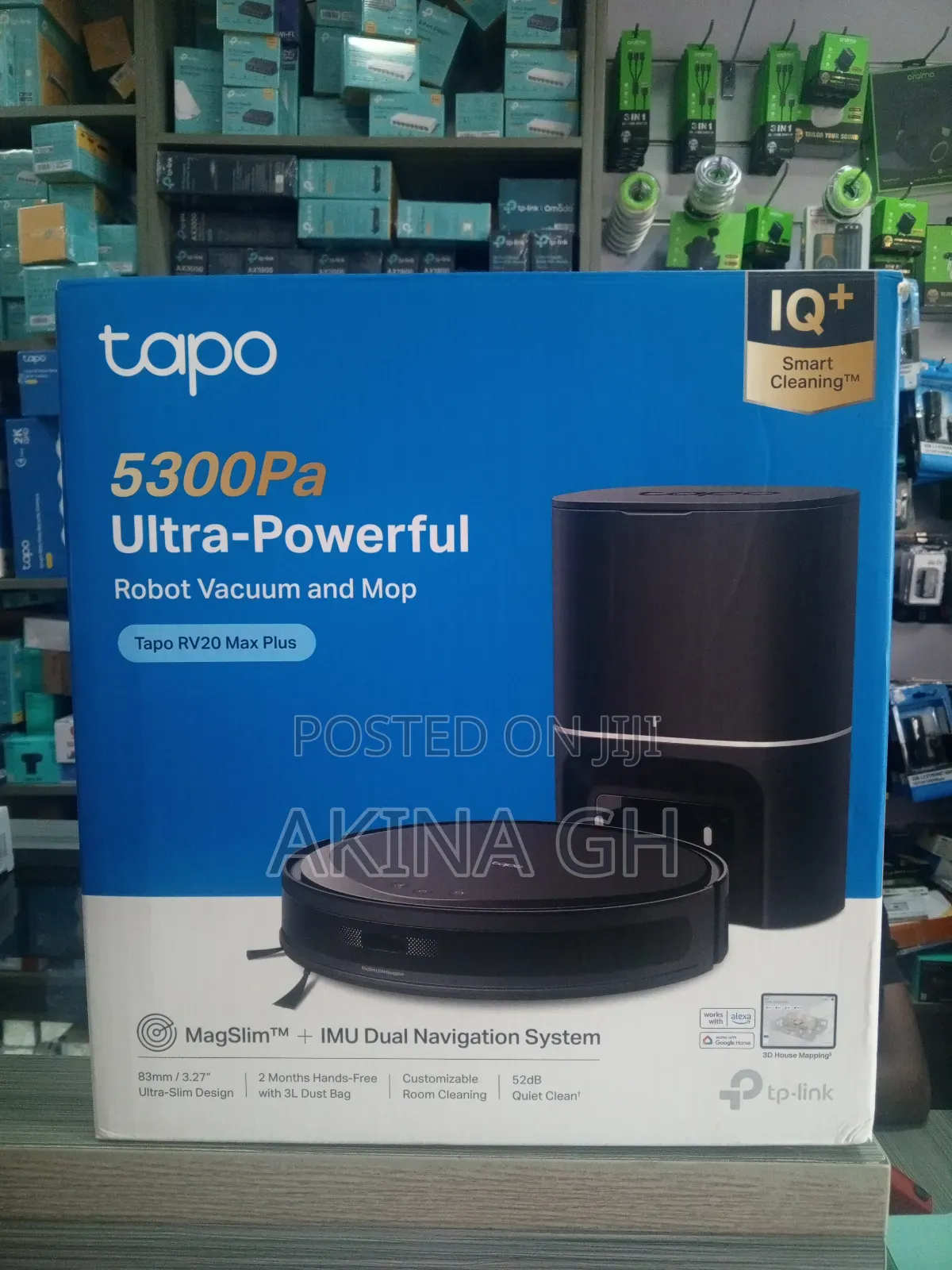 Tp-Link Tapo Rv20 Max Plus 5300pa Robot Vacuum and Mop Cleaner