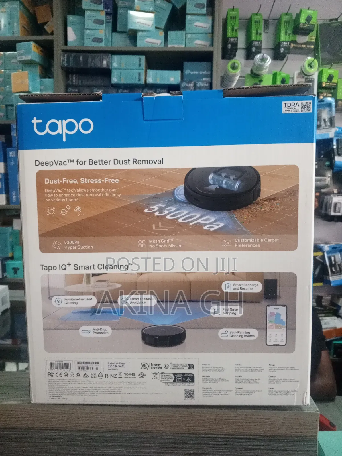 Tp-Link Tapo Rv20 Max Plus 5300pa Robot Vacuum and Mop Cleaner