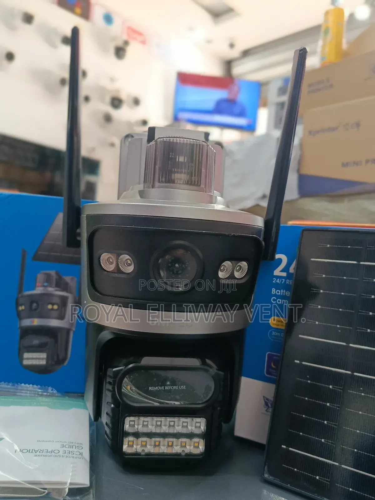 Icsee Dual Lens Solar Camera