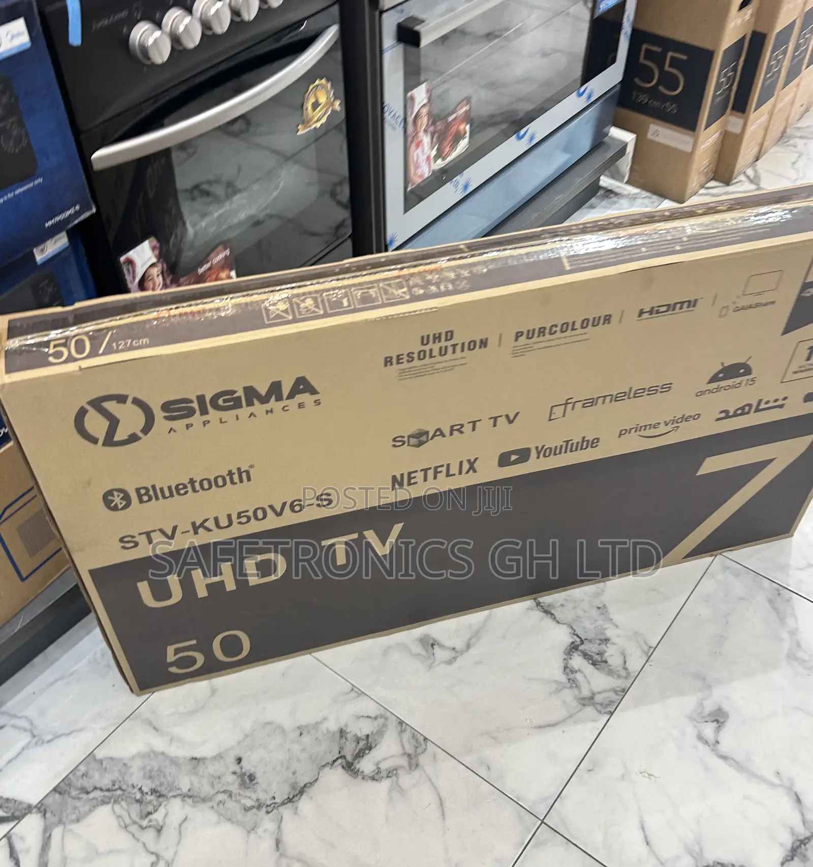 Sigma Frameless Uhd 50 Inch Android Smart Best Tv