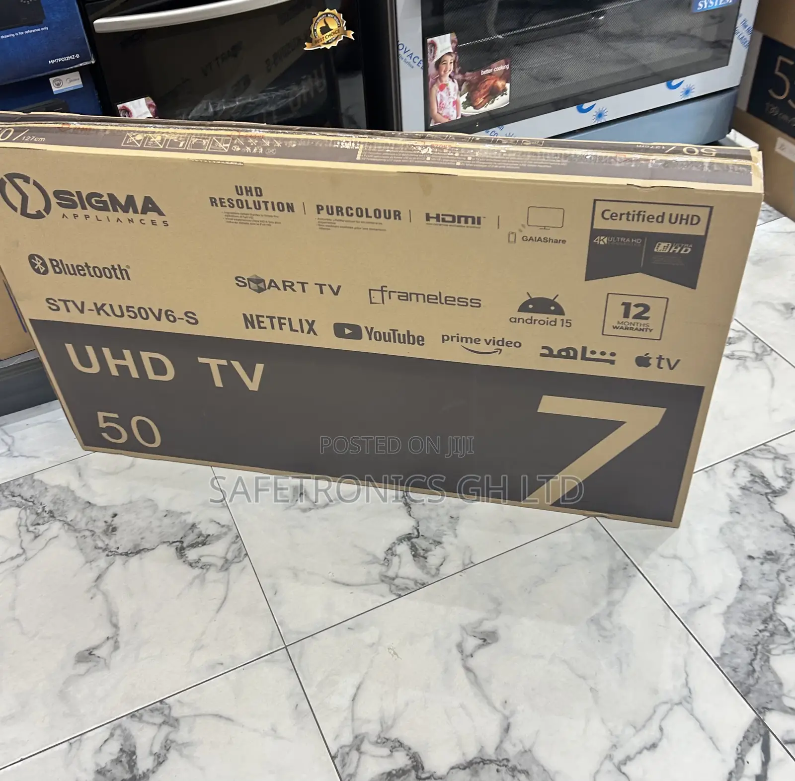 Sigma Frameless Uhd 50 Inch Android Smart Best Tv