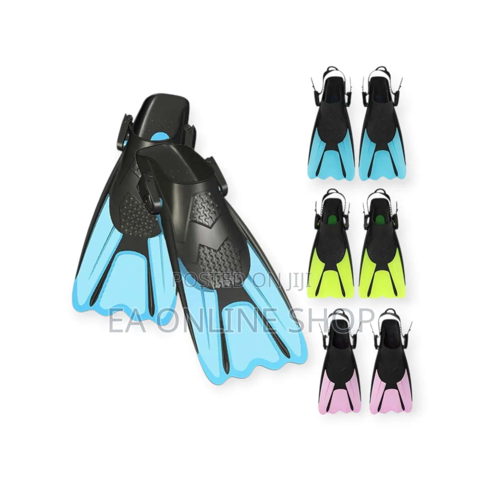 Short Fins Silicone Swimming Diving Flippers