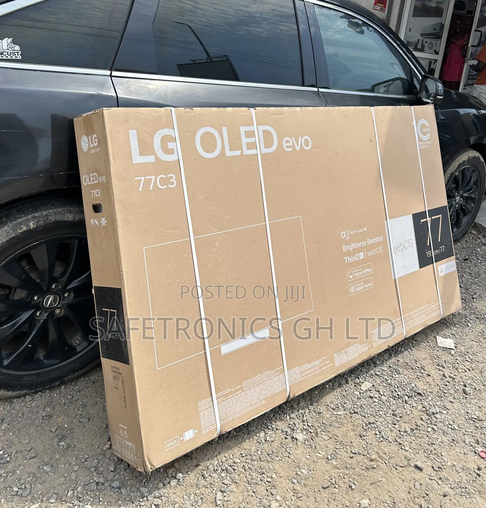 Ultra Sleek Lg 77 Inches Smart Oled Uhd Frameless 77c3 Tv