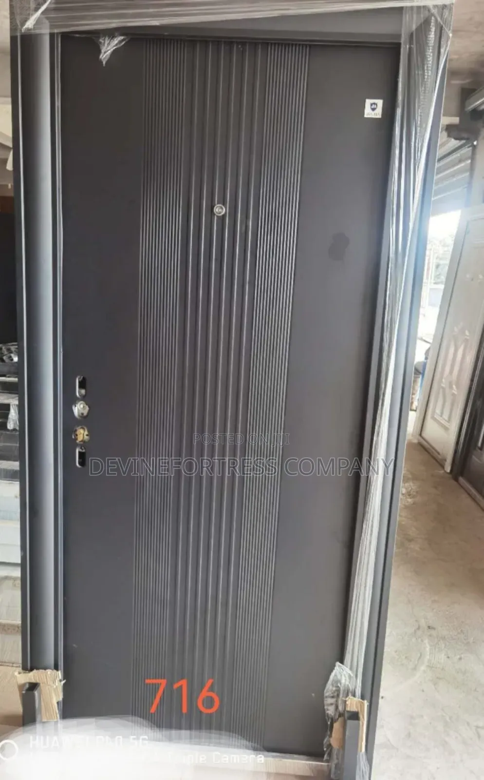 Quality Strong and Black Rough Door at Devinefortress