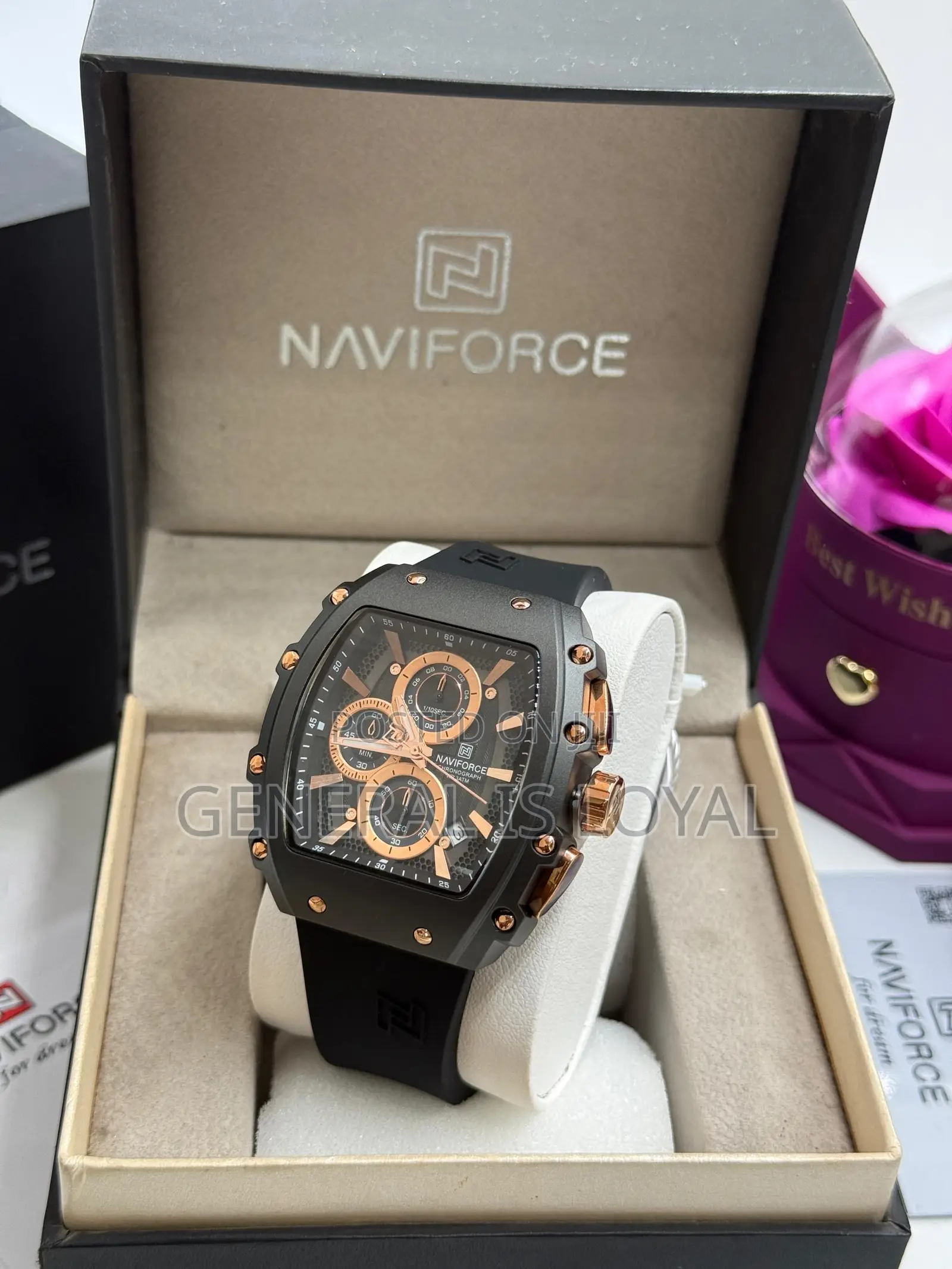 Naviforce Men's Analog Sports Chronograph Watch.