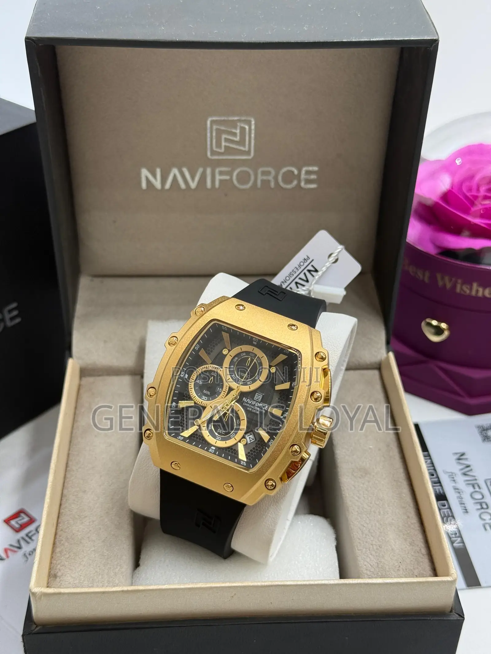 Naviforce Men's Analog Sports Chronograph Watch.