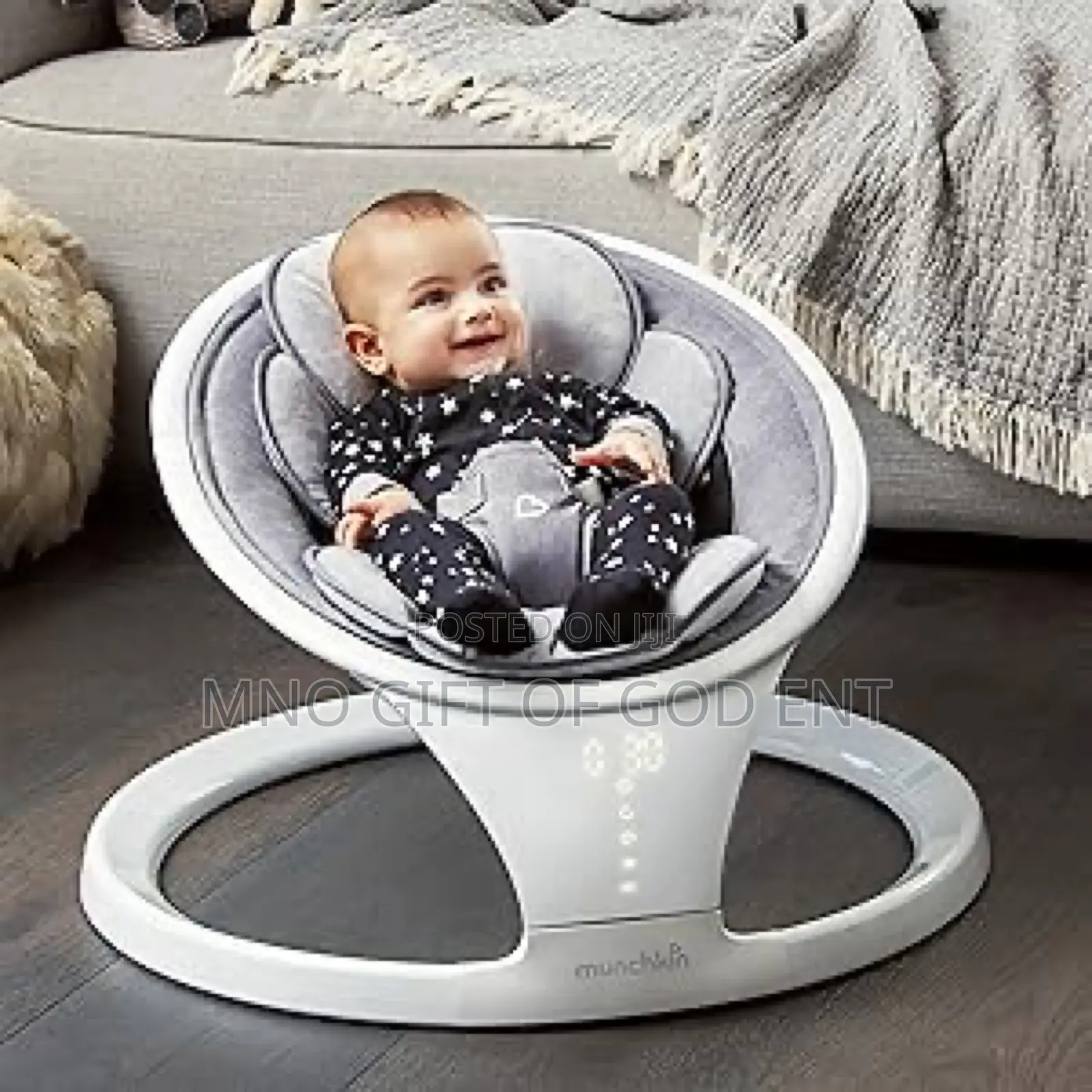 Munchkin Electric Baby Swing, Portable and Lightweight Bluetooth Swing