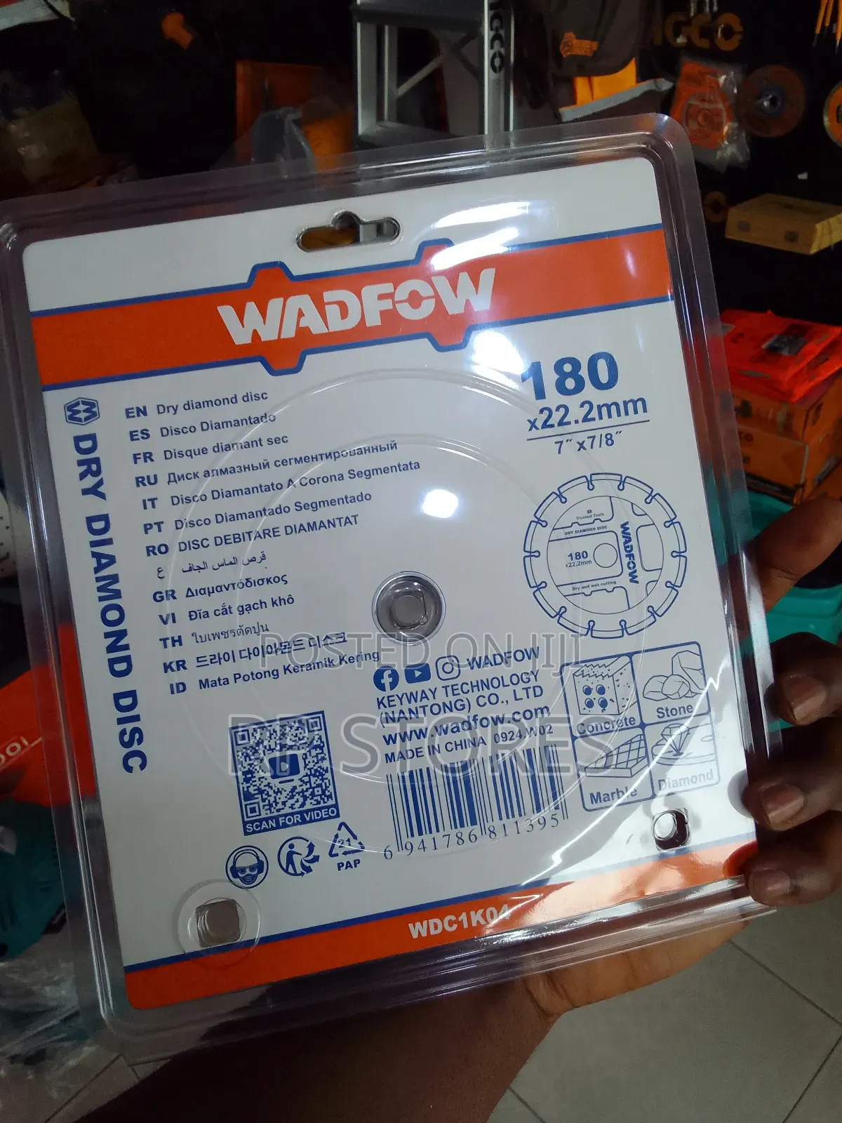 Wadfow Cutting Disc 7"