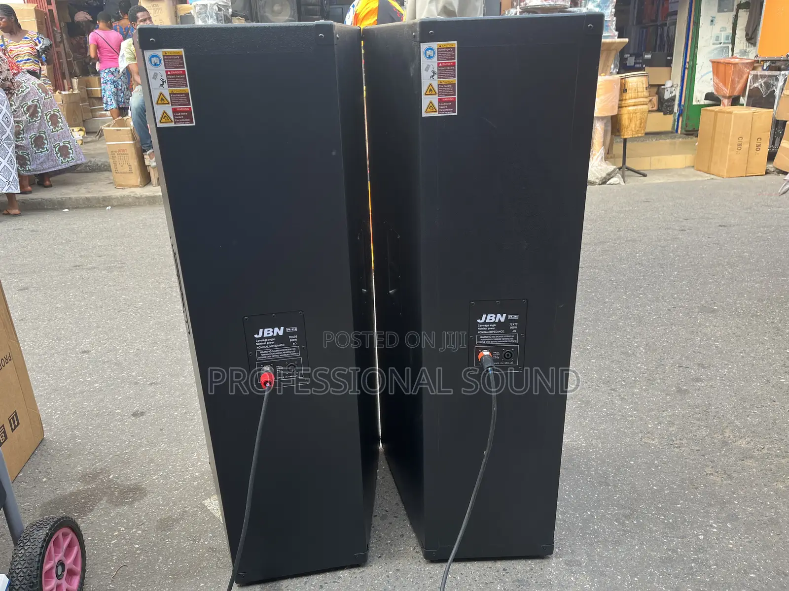 JBN Sp-125 Dual 15-Inch Passive Mid/Full-Range Loudspeakers.