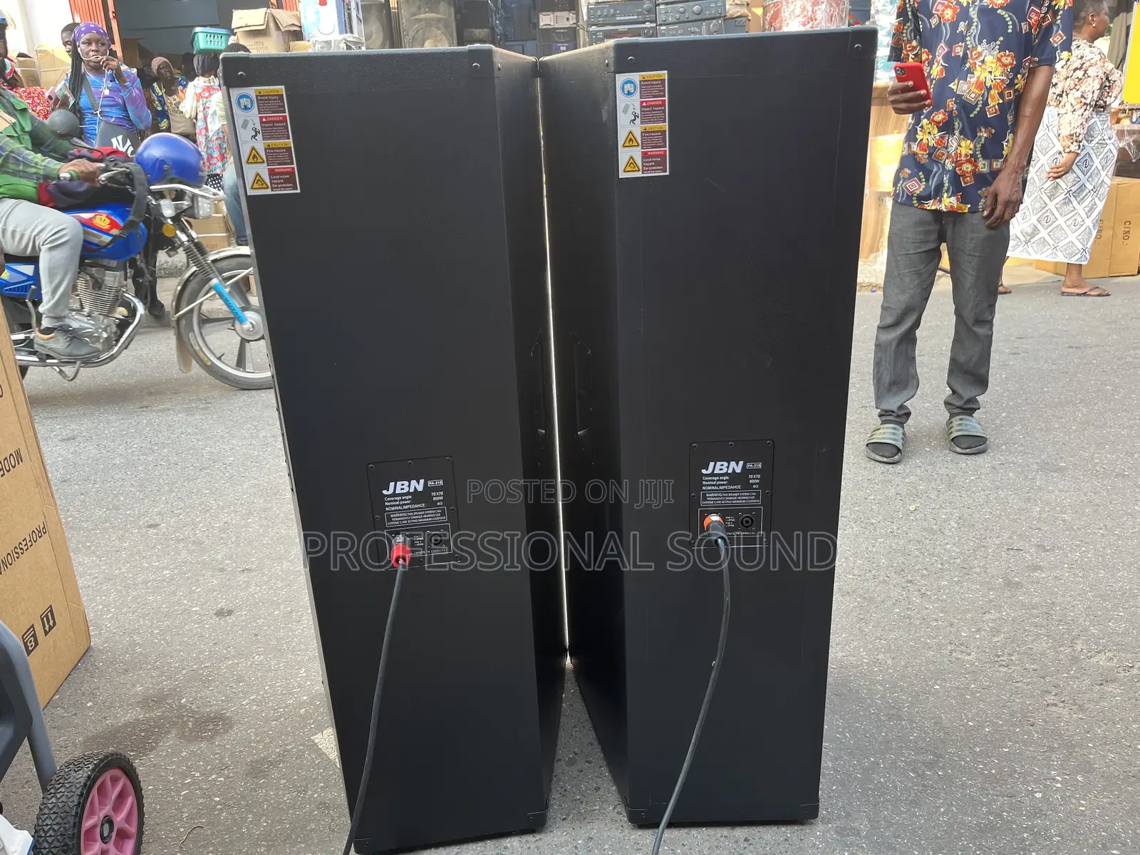 JBN Sp-125 Dual 15-Inch Passive Mid/Full-Range Loudspeakers.