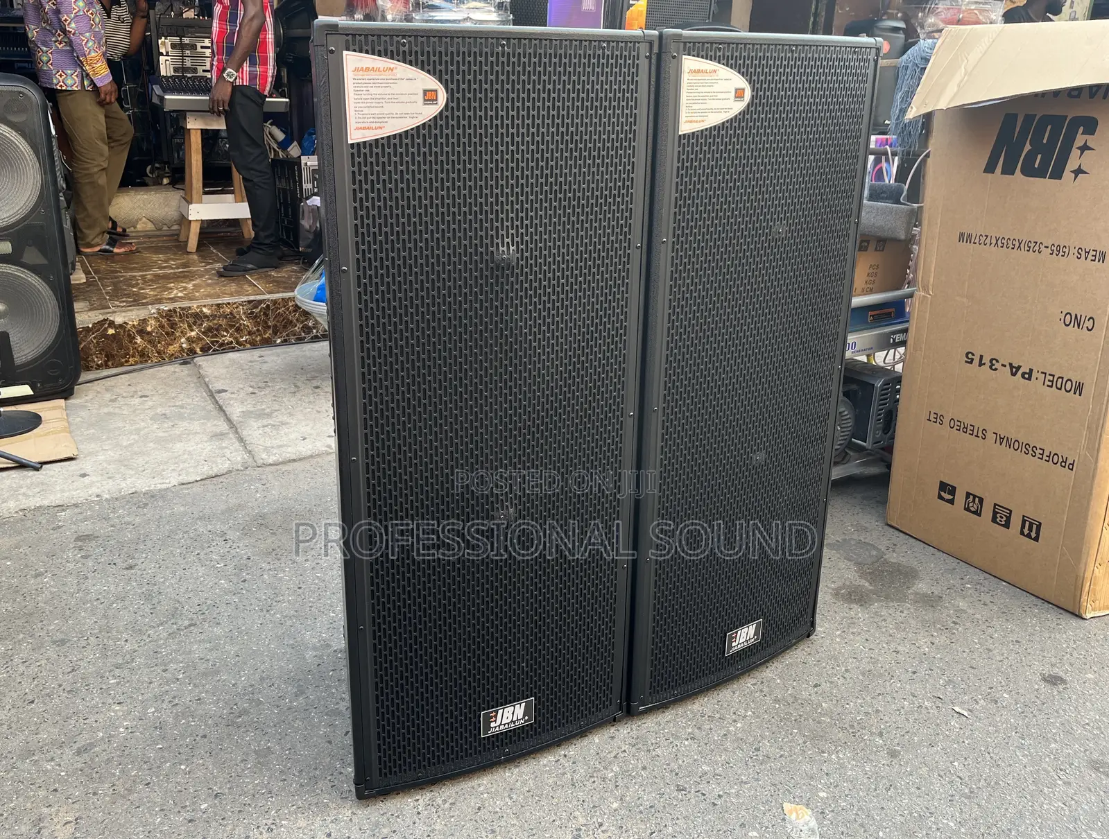 JBN Sp-125 Dual 15-Inch Passive Mid/Full-Range Loudspeakers.