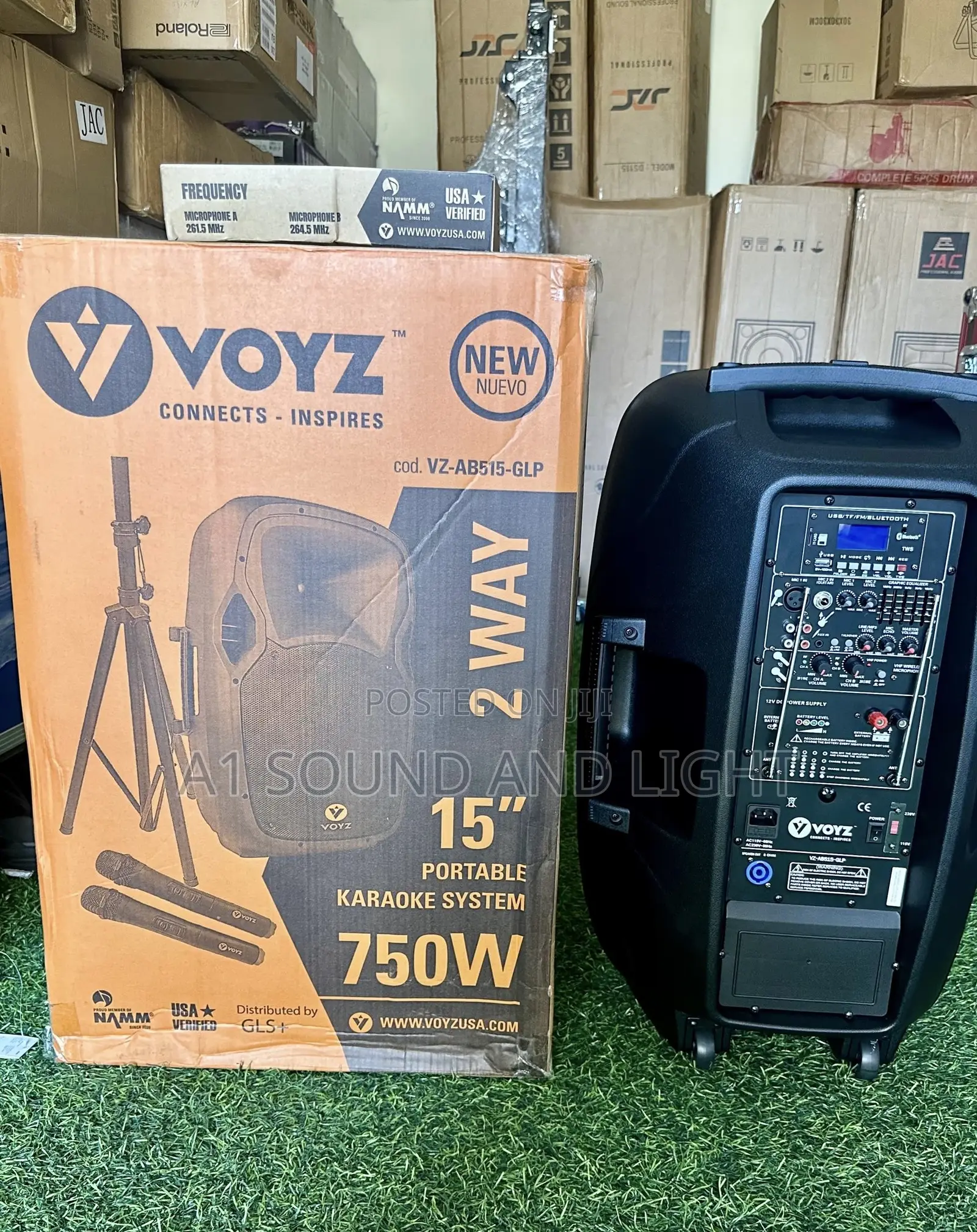 Voyt 2way 15 Portable Rechargeable Speaker