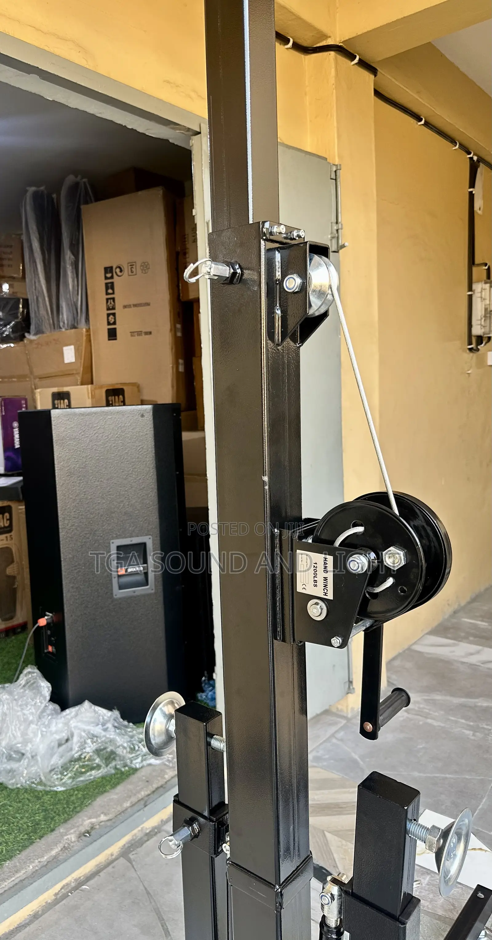 Double T-Bar Stand for Stage Lights.