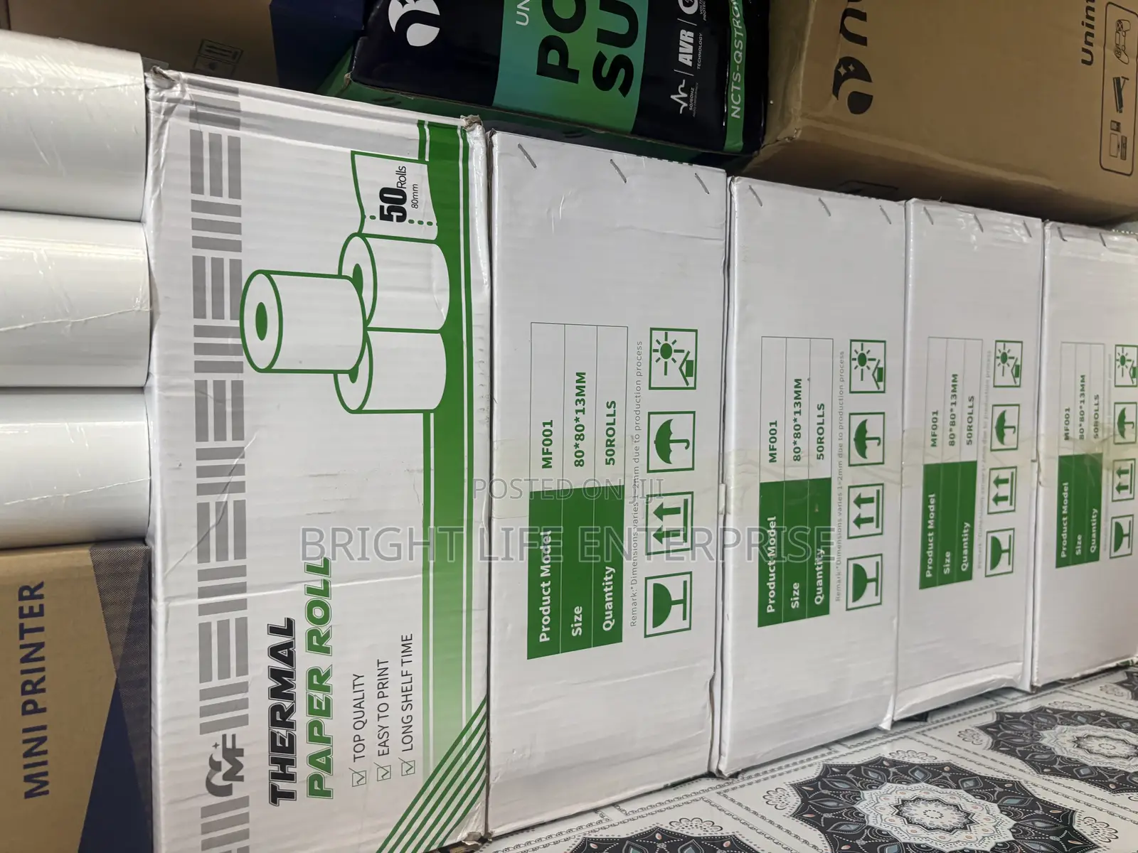 Thermal Paper Roll. 80x80mm 50 PCS in Box