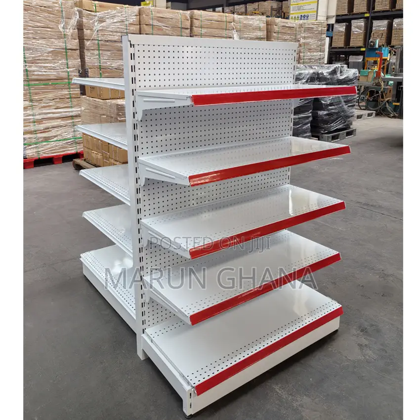 Double Sided End Unit Supermarket Shelves for Retail Store Gondola