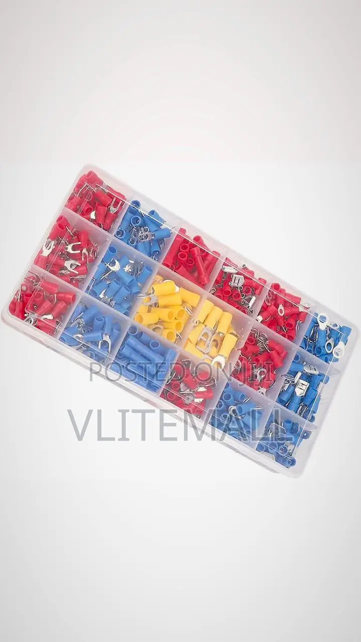 760pcs 18 Types Crimp Connectors, Ring Spade Butt Wire Connectors Kit