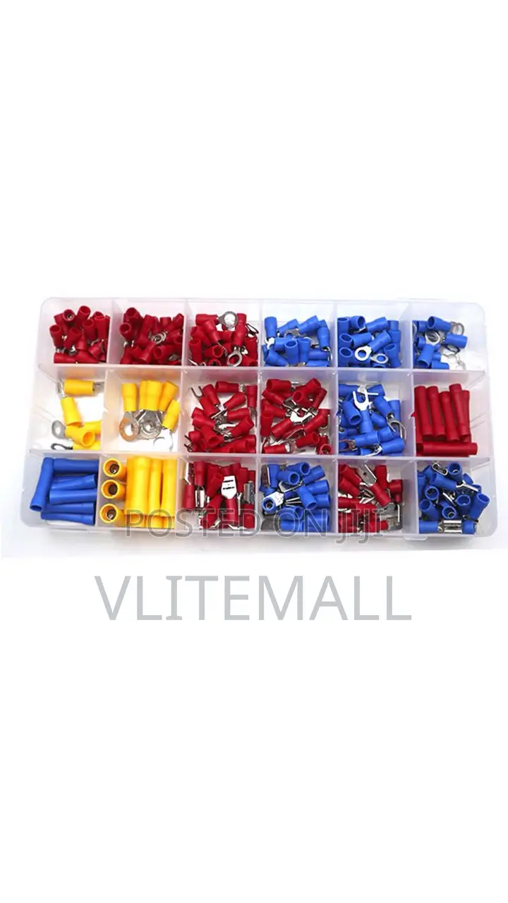 760pcs 18 Types Crimp Connectors, Ring Spade Butt Wire Connectors Kit