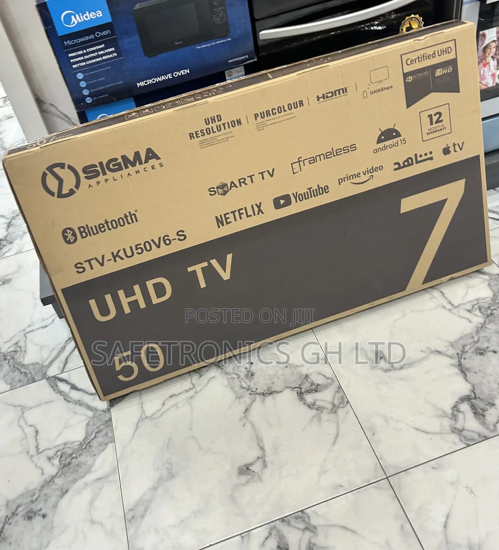 Shop Top Choice Sigma Led Uhd Smart Frameless Sleek 50 Inch Tv