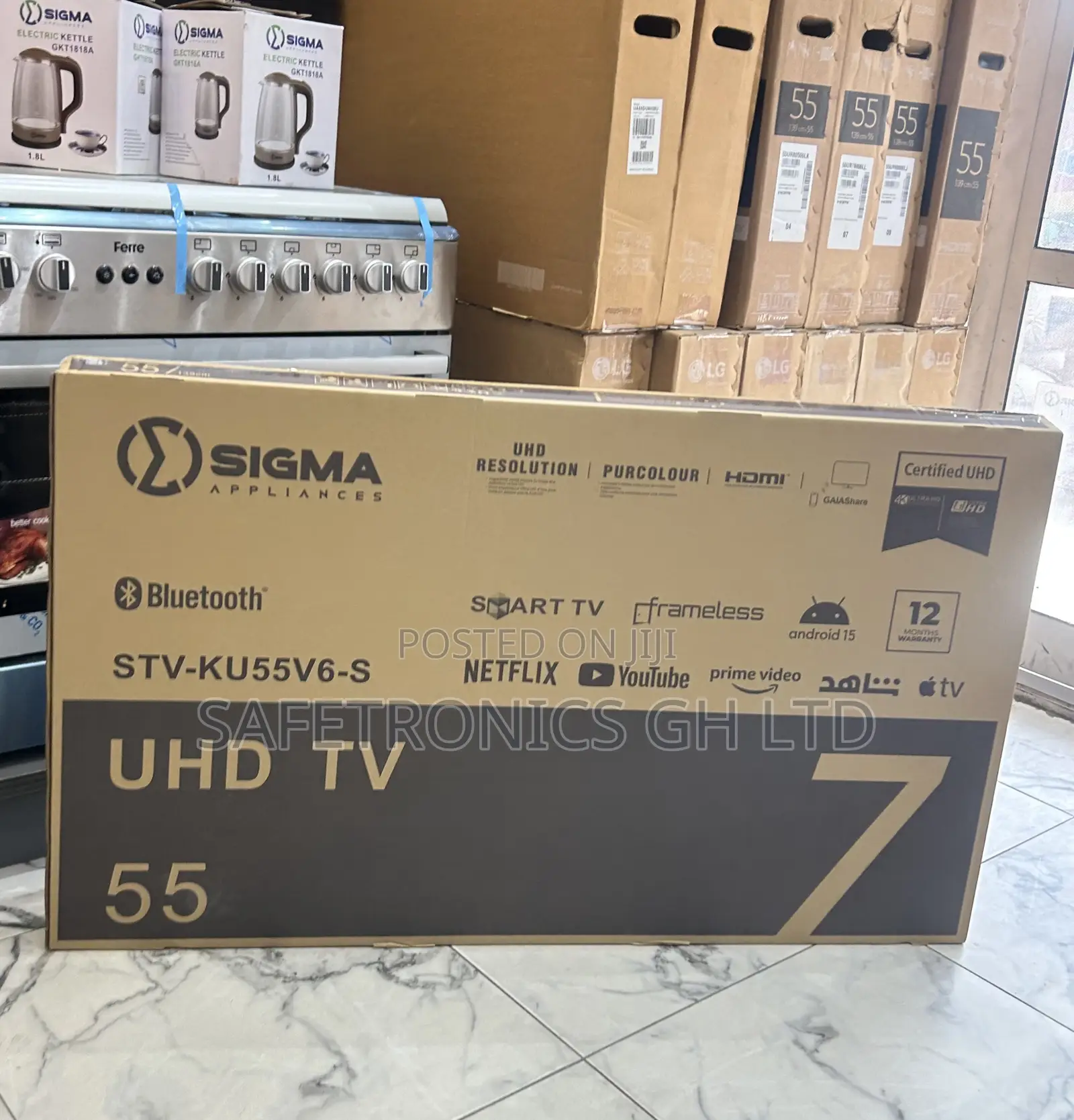 Choose Lasting Slim Sleek Sigma 55 Inch Led Uhd Android Tv