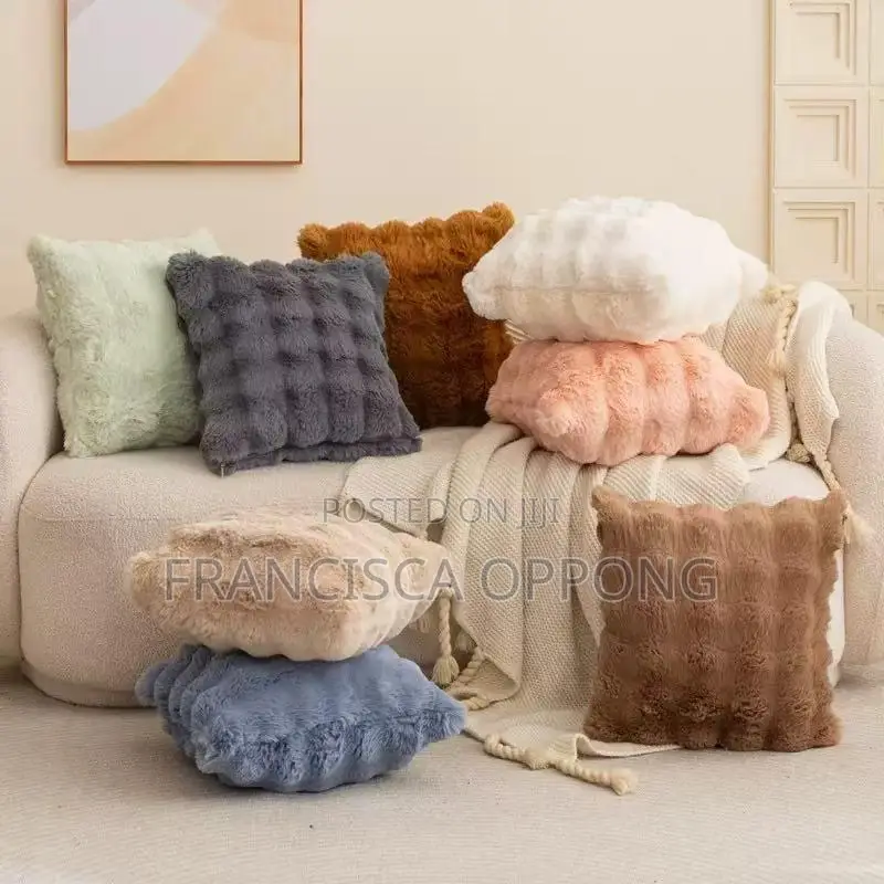 Faux Fur Throw Pillows (Available in Various Colors)