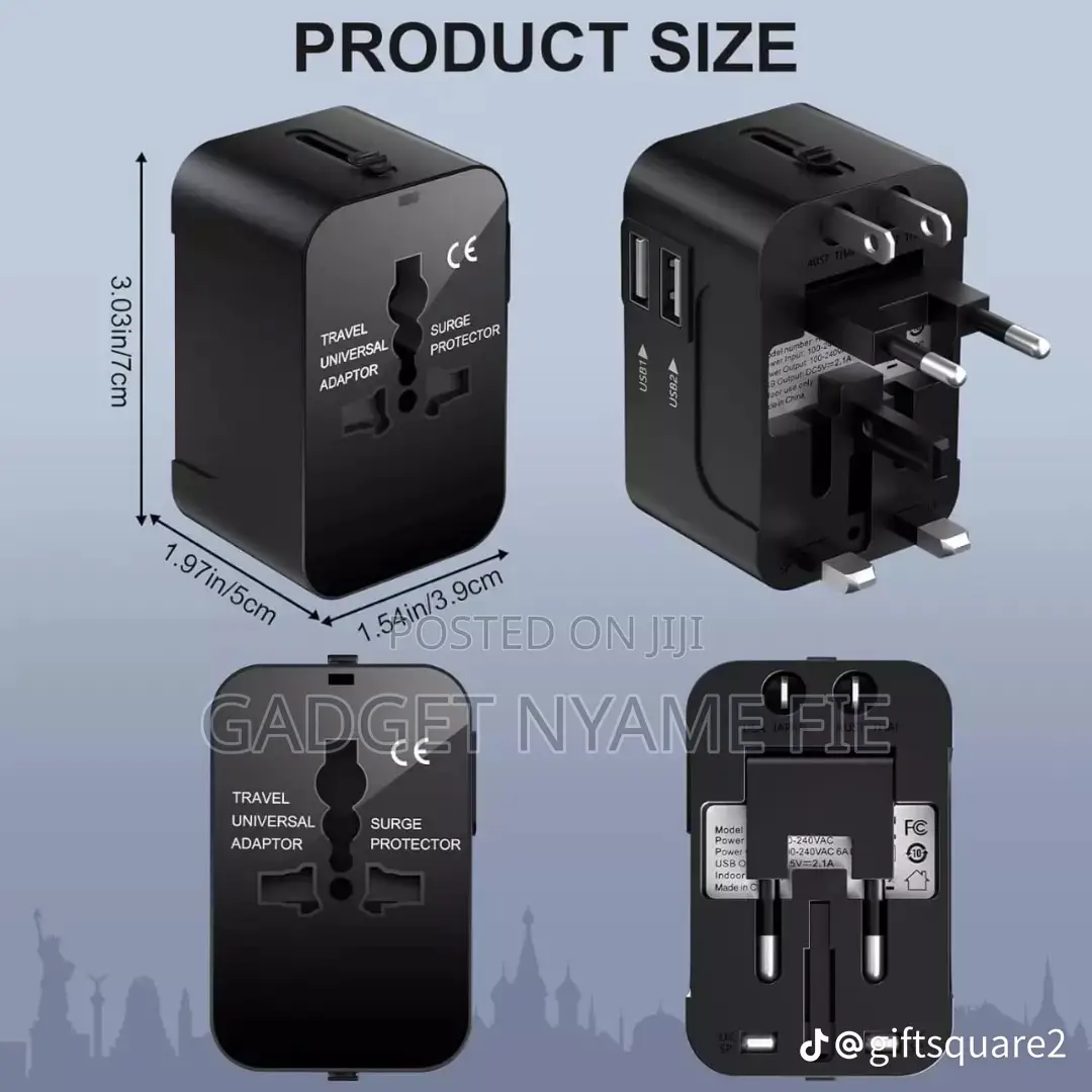 Internationally Recognized Universal Travel Adapter