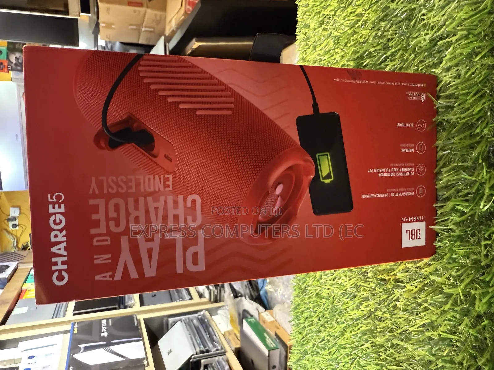 JBL Charge 5 Portable Waterproof Bluetooth Speaker With Powerbank Uk