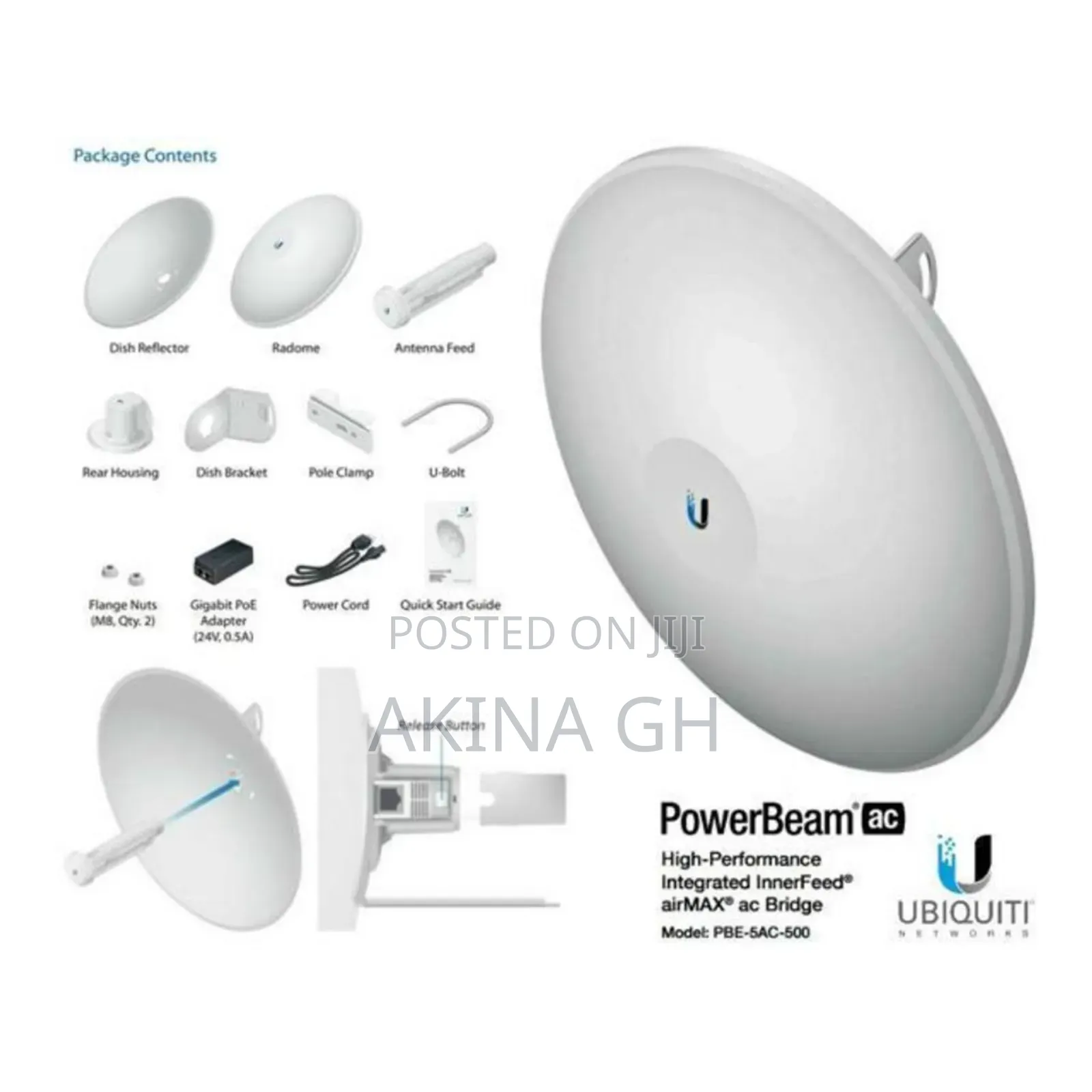 Ubiquiti Uisp Airmax Powerbeam Ac 500