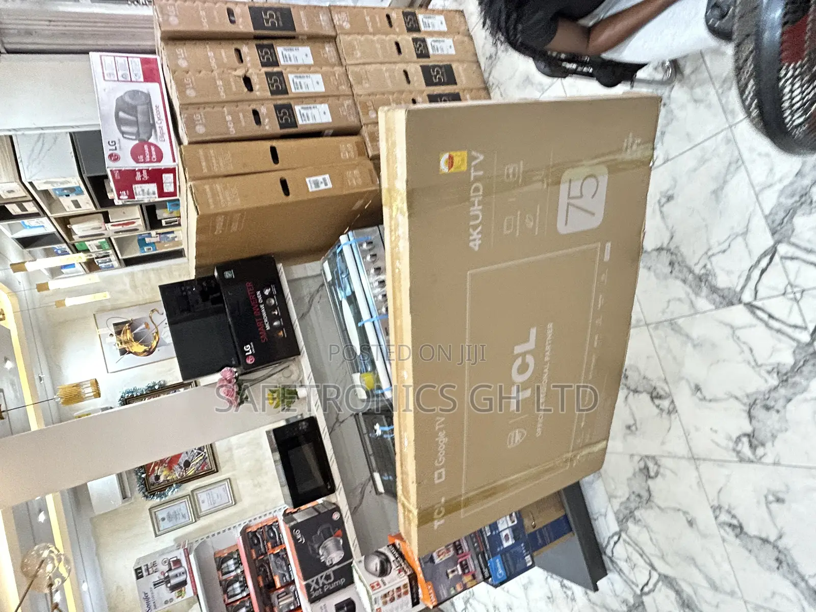 Ultra 75” TCL Sleek Smart Led Android Uhd Frameless Tv