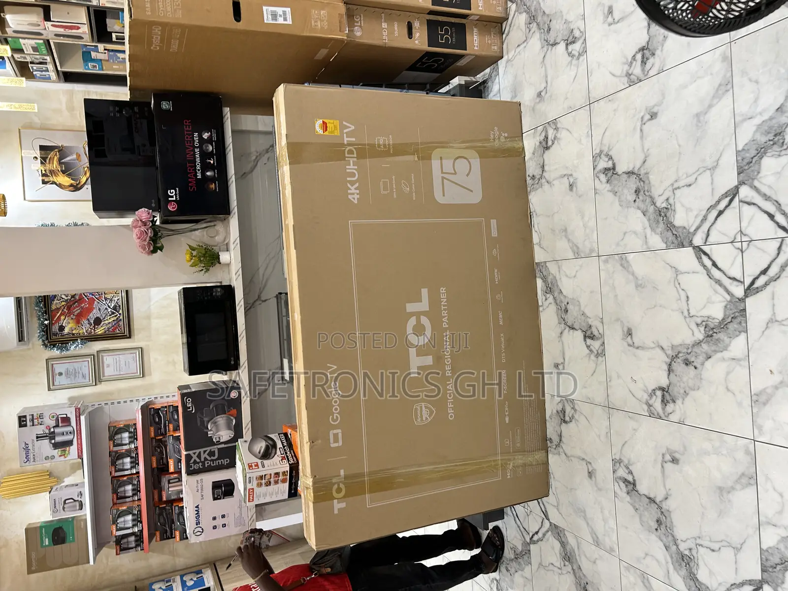 Brand New Authentic 75p755 Led Smart Uhd 75 Inch Frameless Tv