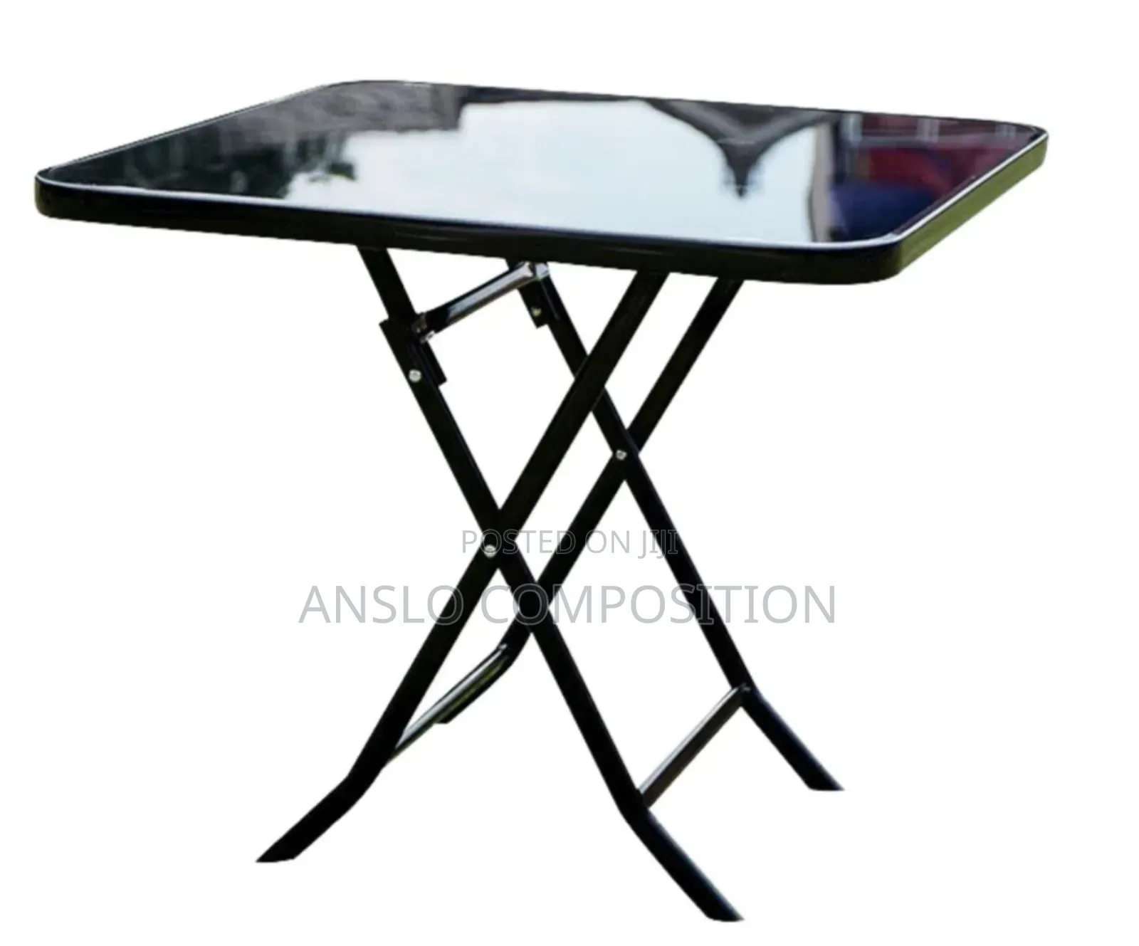 Tempered Glass Folding Table