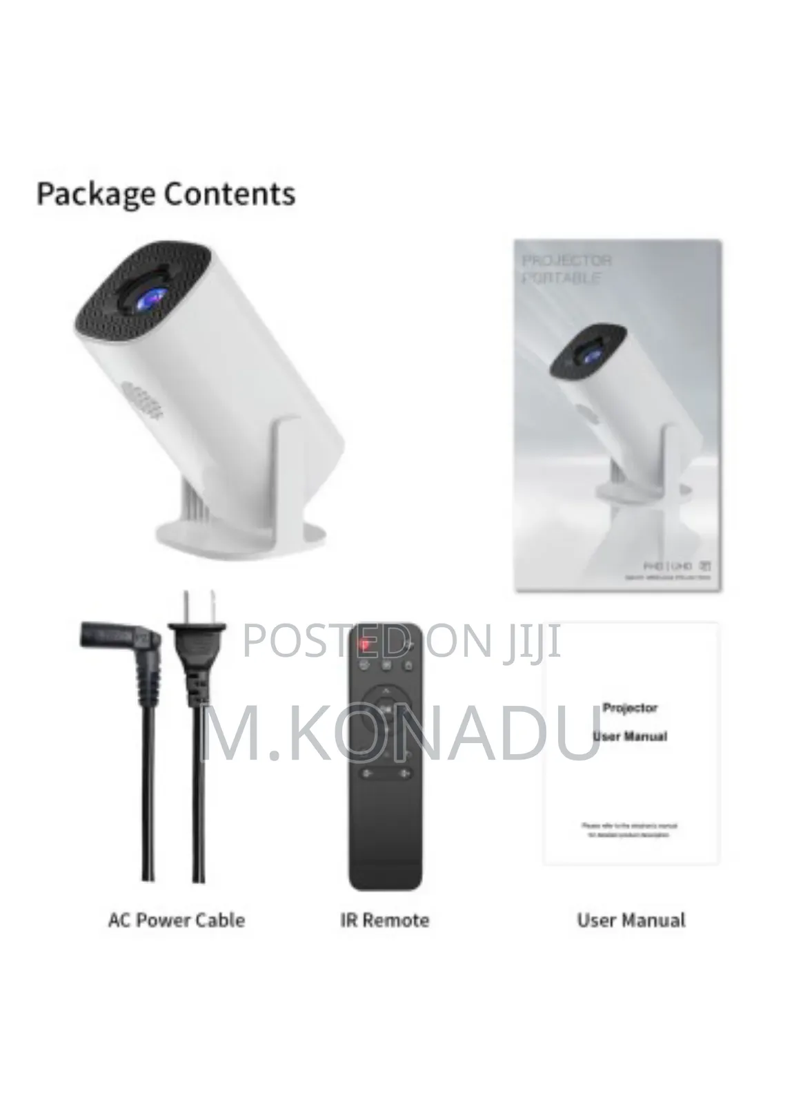 Mini Projector Android,Wifi Bluetooth-compatible Home Inch -black