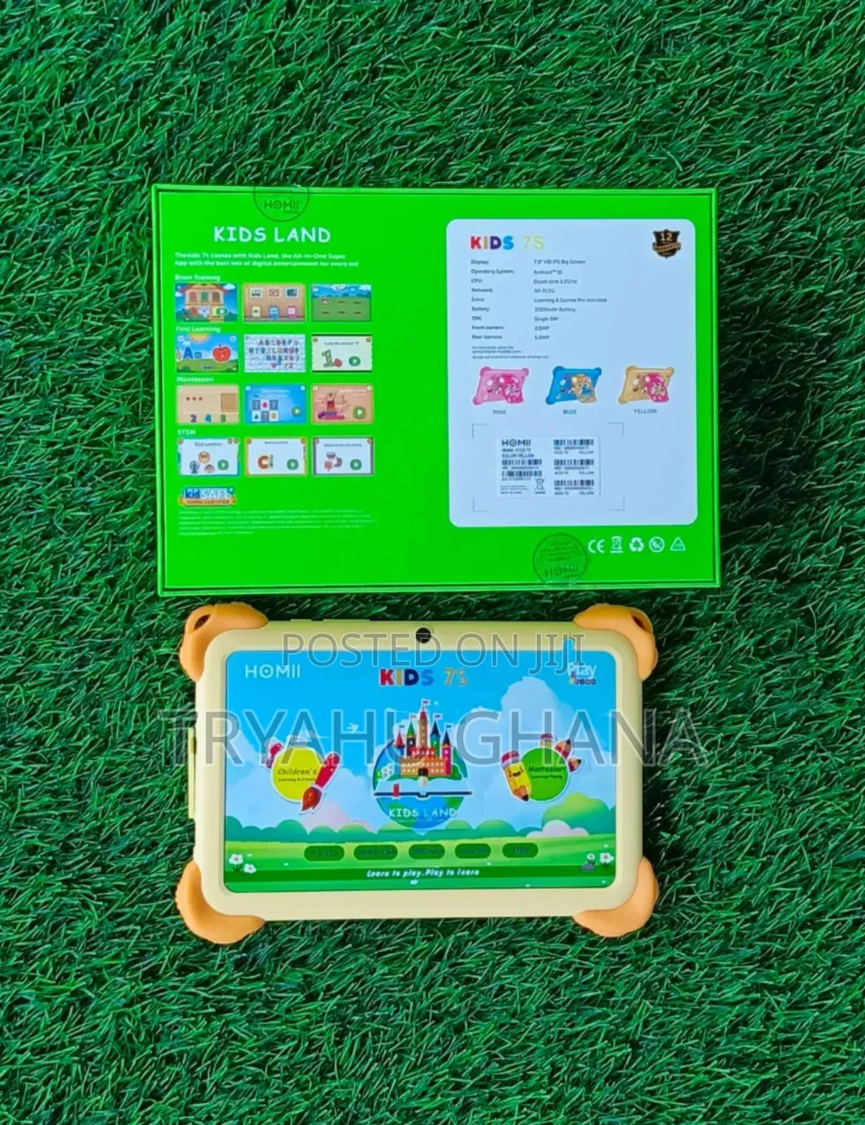 Homii Kids Tablet 7s – 32gb + 4gb Ram | 7" Hd Learning Tablet In Ghana
