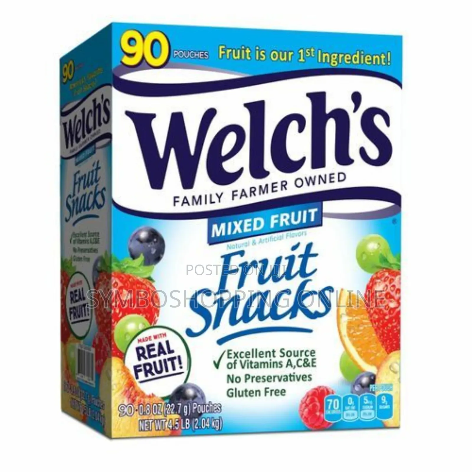 Welch's Fruit Snacks 90 Individually Packed in a Box