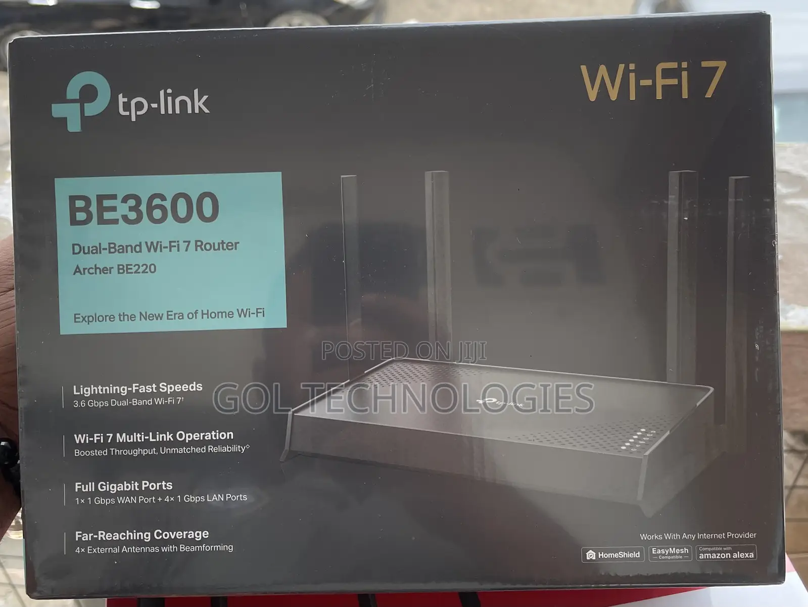 Tp-Link Archer Be220 Be3600 Dual-Band Wi-Fi 7 Router Dual-Band Wifi7