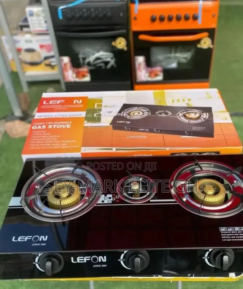 3 in 1 Lefon Gas Glass Stove Burner
