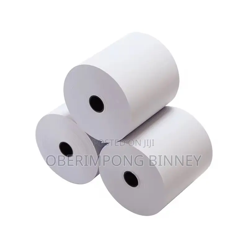 Thermal Paper Rolls 80x80mm Thick and Clear 50 Pieces in the Box