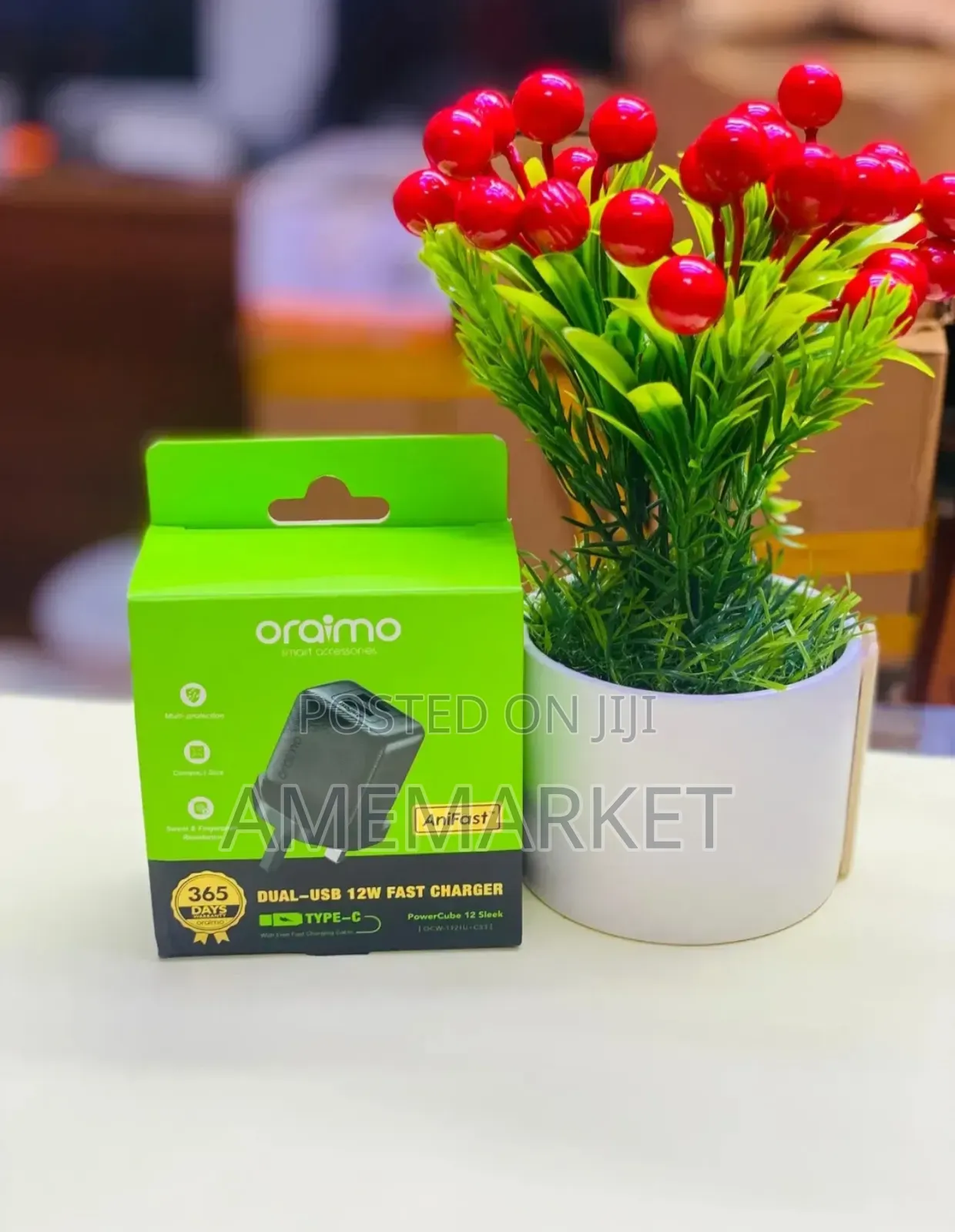 Oraimo Powermate 101 10w Portable Charging Type-C Wall Charger