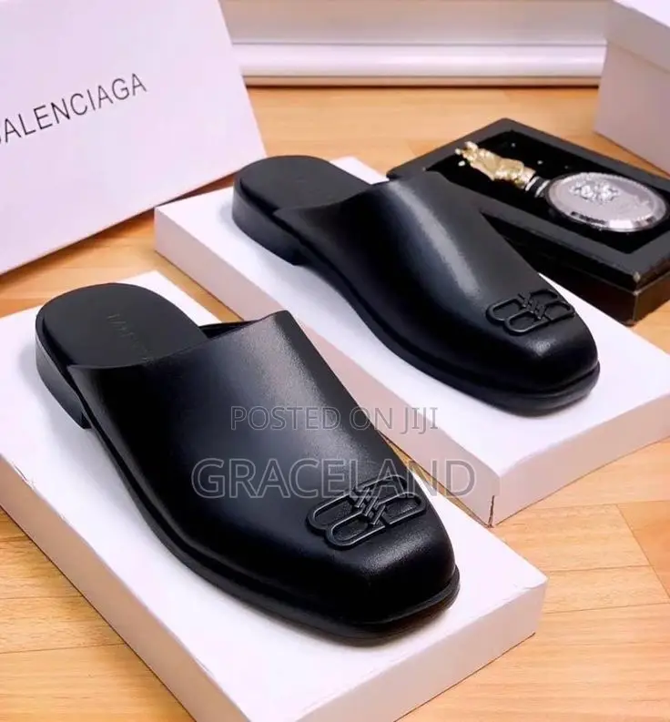 This Is Original Faux Leather Balenciaga Half Shoes for Gentleman