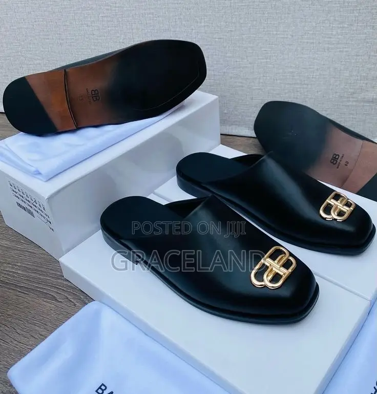 This Is Original Faux Leather Balenciaga Half Shoes for Gentleman
