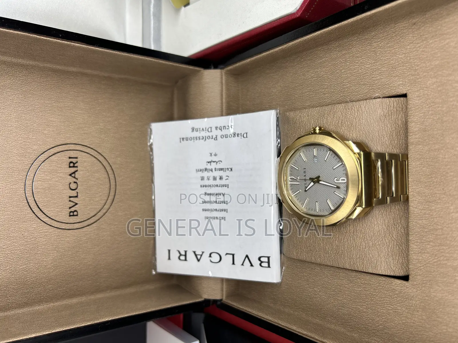 Bvlgari Diagono Scuba In Yellow Gold Grey Dial