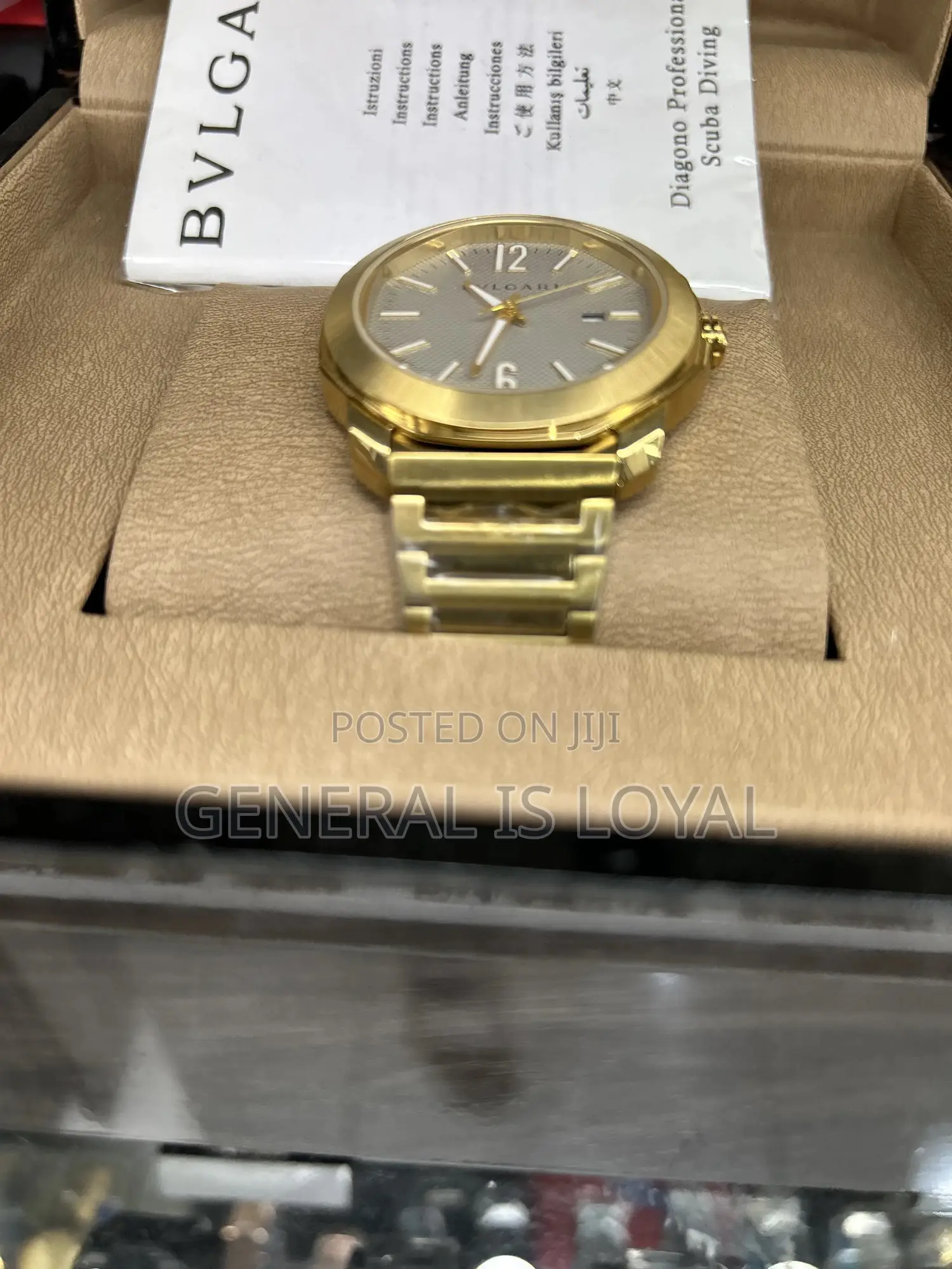 Bvlgari Diagono Scuba In Yellow Gold Grey Dial