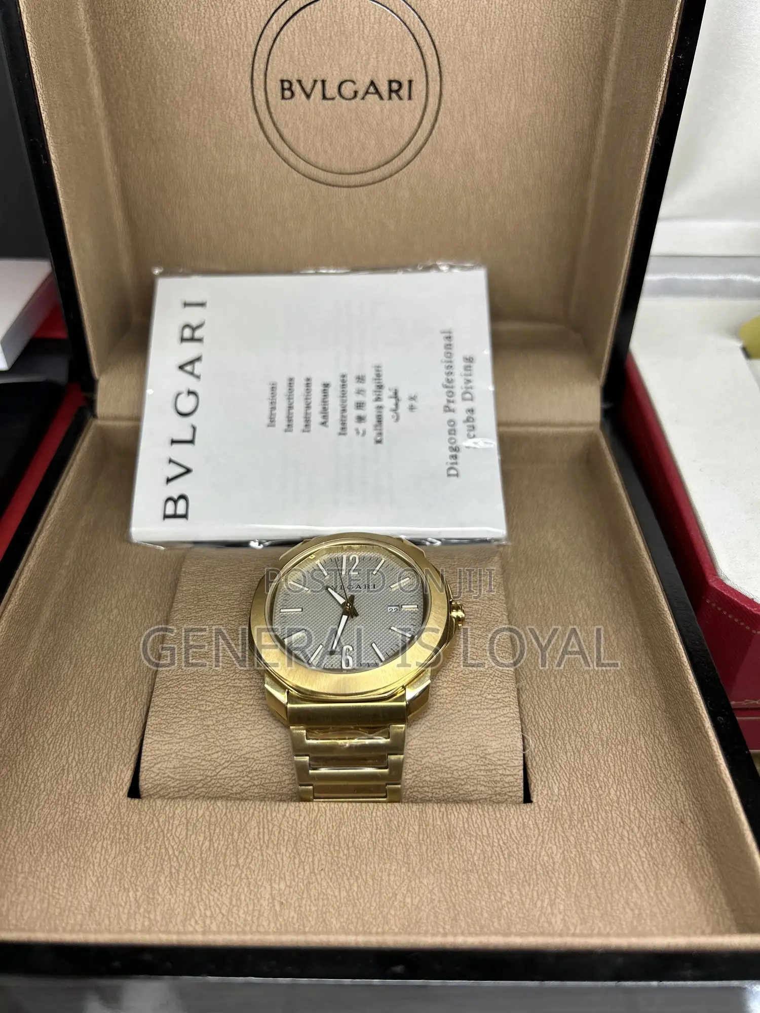 Bvlgari Diagono Scuba In Yellow Gold Grey Dial